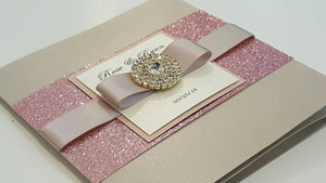 Shimmery Designer Wedding Card